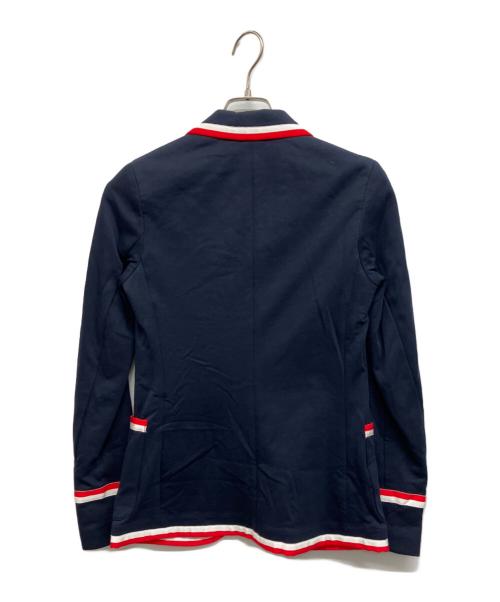POLO RALPH LAUREN（ポロ・ラルフローレン）POLO RALPH LAUREN (ポロ・ラルフローレン) グログラントリム テリー ブレザー ネイビーの古着・服飾アイテム