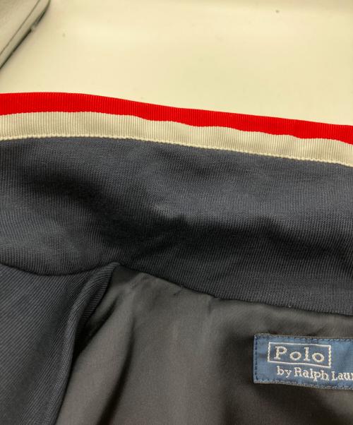 POLO RALPH LAUREN（ポロ・ラルフローレン）POLO RALPH LAUREN (ポロ・ラルフローレン) グログラントリム テリー ブレザー ネイビーの古着・服飾アイテム