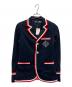 POLO RALPH LAUREN（ポロ・ラルフローレン）の古着「グログラントリム テリー ブレザー」｜ネイビー