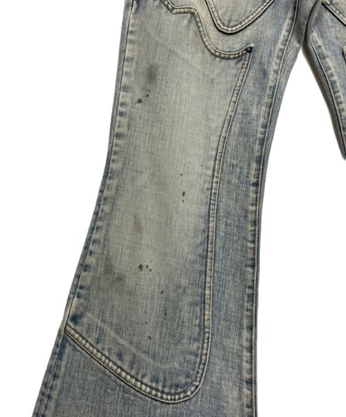 SUGARHILL（シュガーヒル）SUGARHILL (シュガーヒル) FADED MODERN DENIM WESTERN FLARED TROUSERS/フェードモダンデニム　ウエスタンフレアトラウザー インディゴ サイズ:W32の古着・服飾アイテム