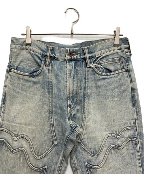 SUGARHILL（シュガーヒル）SUGARHILL (シュガーヒル) FADED MODERN DENIM WESTERN FLARED TROUSERS/フェードモダンデニム　ウエスタンフレアトラウザー インディゴ サイズ:W32の古着・服飾アイテム