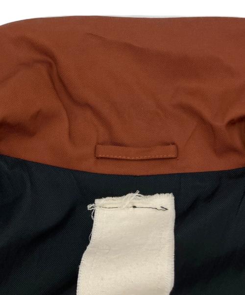 Omar Afridi（オマールアフリディ）Omar Afridi (オマールアフリディ) POSTIN DRAWN COAT オレンジ×ブラック サイズ:Mの古着・服飾アイテム