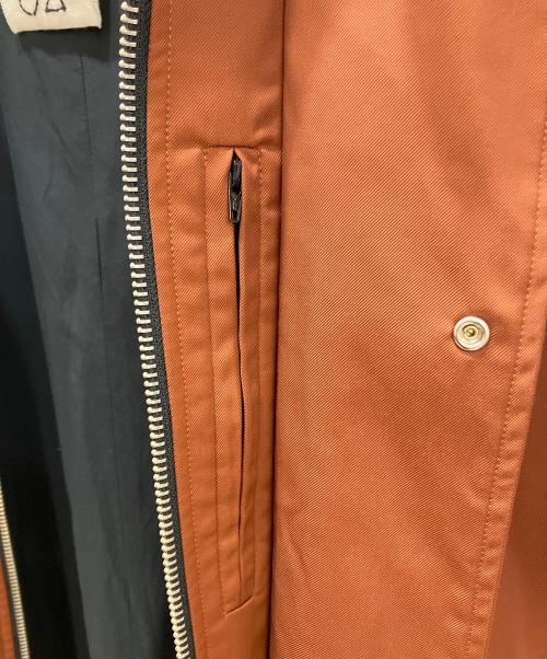 Omar Afridi（オマールアフリディ）Omar Afridi (オマールアフリディ) POSTIN DRAWN COAT オレンジ×ブラック サイズ:Mの古着・服飾アイテム