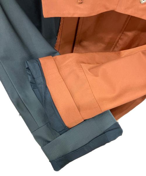 Omar Afridi（オマールアフリディ）Omar Afridi (オマールアフリディ) POSTIN DRAWN COAT オレンジ×ブラック サイズ:Mの古着・服飾アイテム