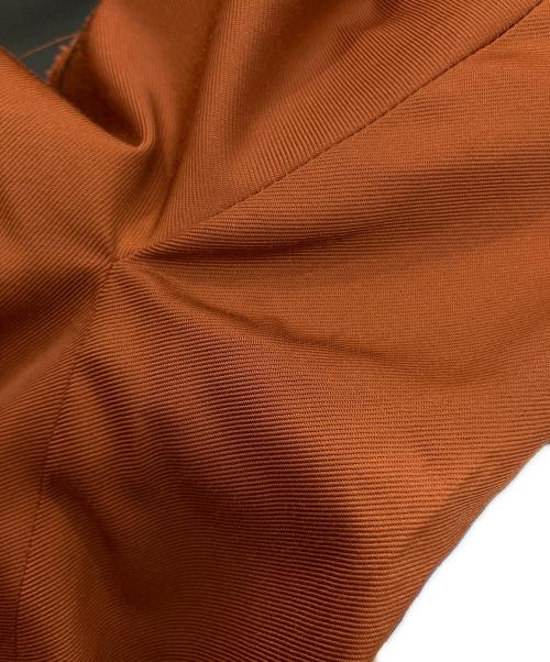 Omar Afridi（オマールアフリディ）Omar Afridi (オマールアフリディ) POSTIN DRAWN COAT オレンジ×ブラック サイズ:Mの古着・服飾アイテム