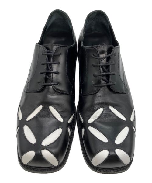 STEFAN COOKE（ステファンクック）STEFAN COOKE (ステファンクック) Slashed スクエアトゥ ダービーシューズ ブラック サイズ:42の古着・服飾アイテム