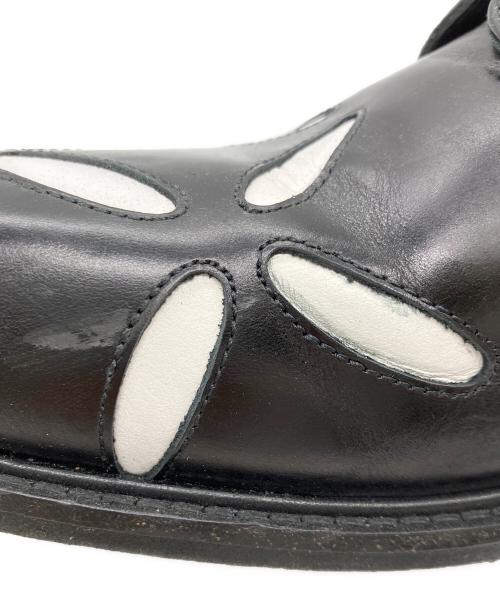 STEFAN COOKE（ステファンクック）STEFAN COOKE (ステファンクック) Slashed スクエアトゥ ダービーシューズ ブラック サイズ:42の古着・服飾アイテム