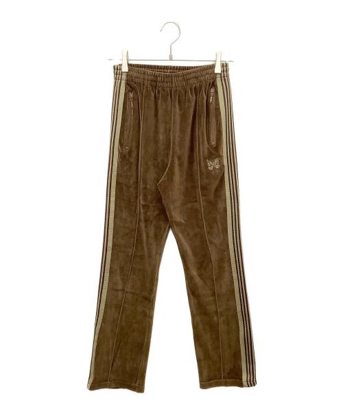 Needles（ニードルズ）Needles (ニードルズ) LQ236 Narrow Track Pant - C/Pe Velour ブラウン サイズ:XSの古着・服飾アイテム
