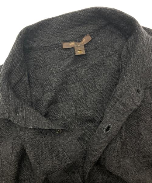 LOUIS VUITTON（ルイ ヴィトン）LOUIS VUITTON (ルイ ヴィトン) ニットポロシャツ ブラウン サイズ:Lの古着・服飾アイテム