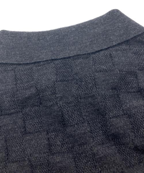 LOUIS VUITTON（ルイ ヴィトン）LOUIS VUITTON (ルイ ヴィトン) ニットポロシャツ ブラウン サイズ:Lの古着・服飾アイテム