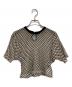 MAISON SPECIAL（メゾンスペシャル）の古着「Double Mesh Short Length T-shirt」｜アイボリー×ブラック