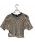 MAISON SPECIAL (メゾンスペシャル) Double Mesh Short Length T-shirt アイボリー×ブラック サイズ:FREE：5000円