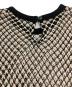 中古・古着 MAISON SPECIAL (メゾンスペシャル) Double Mesh Short Length T-shirt アイボリー×ブラック サイズ:FREE：5000円