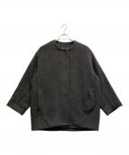 IENAイエナ）の古着「モヘアシャギーハーフコート」｜ブラック