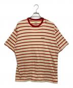 holidayホリデー）の古着「SUPER FINE BORDER S/S TSHIRT」｜レッド