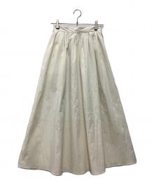 JOURNAL STANDARD relume（ジャーナルスタンダード レリューム）の古着「ギャザーフレアスカート 25AW」｜アイボリー