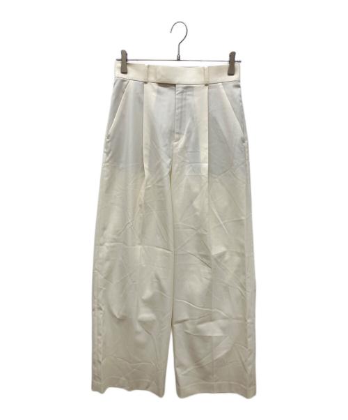 Noble（ノーブル）Noble (ノーブル) エステルツイルストレッチスラックスパンツ アイボリー サイズ:38の古着・服飾アイテム