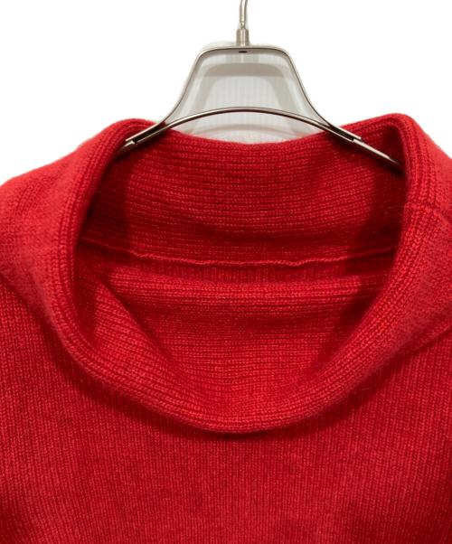 FRAY ID（フレイ アイディー）FRAY ID (フレイ アイディー) ドルマンスリーブオフショルダーニット レッド サイズ:Freeの古着・服飾アイテム