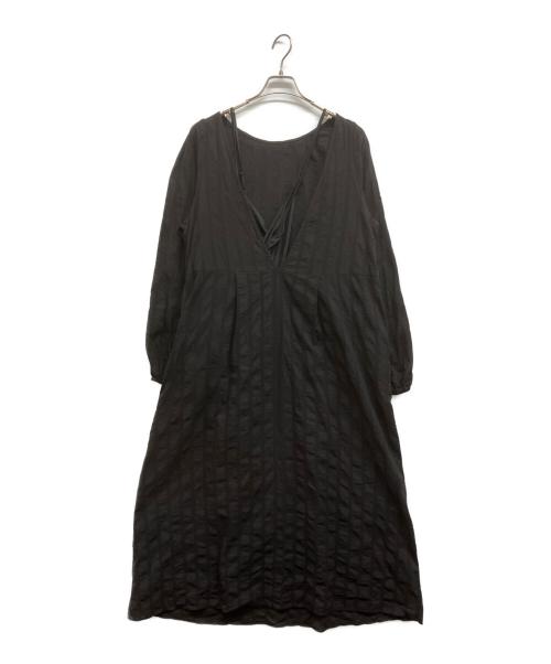 ETRE TOKYO（エトレトウキョウ）ETRE TOKYO (エトレトウキョウ) オープンバックドビーワンピース ブラック サイズ:Freeの古着・服飾アイテム