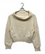 FRAY IDフレイ アイディー）の古着「ドルマンスリーブオフショルダーニット」｜アイボリー