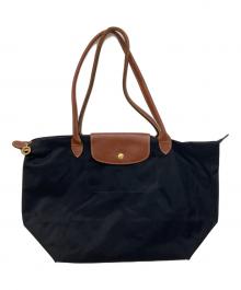 LONGCHAMP（ロンシャン）の古着「ル・プリアージュ トートバッグ」｜ブラック