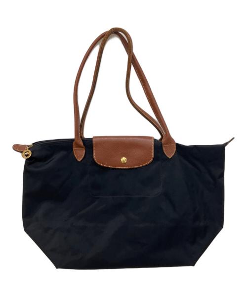 LONGCHAMP（ロンシャン）LONGCHAMP (ロンシャン) ル・プリアージュ トートバッグ ブラックの古着・服飾アイテム