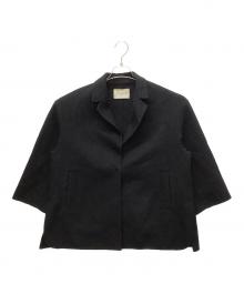 UNITED ARROWS（ユナイテッドアローズ）の古着「リバー テーラード ミドルコート」｜ブラック