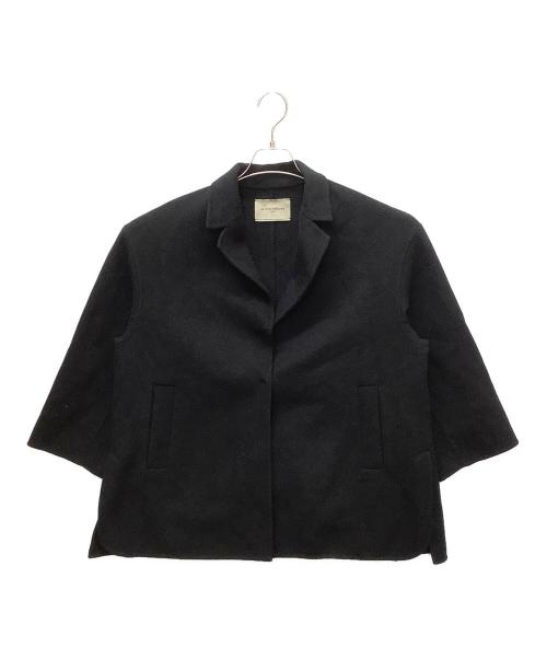 UNITED ARROWS（ユナイテッドアローズ）UNITED ARROWS (ユナイテッドアローズ) リバー テーラード ミドルコート ブラック サイズ:36の古着・服飾アイテム