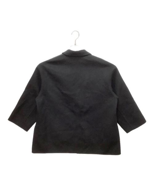 UNITED ARROWS（ユナイテッドアローズ）UNITED ARROWS (ユナイテッドアローズ) リバー テーラード ミドルコート ブラック サイズ:36の古着・服飾アイテム