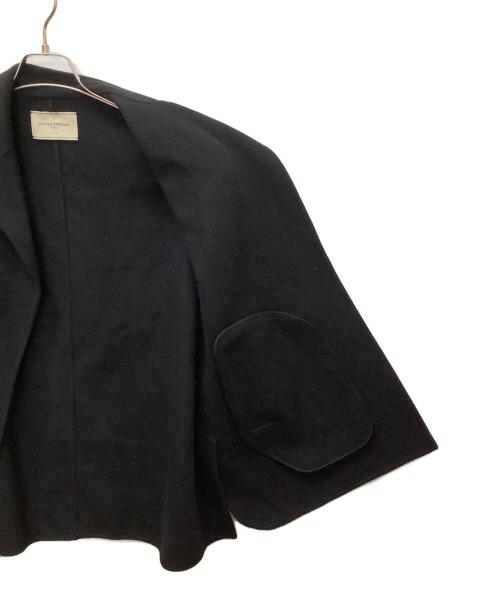 UNITED ARROWS（ユナイテッドアローズ）UNITED ARROWS (ユナイテッドアローズ) リバー テーラード ミドルコート ブラック サイズ:36の古着・服飾アイテム