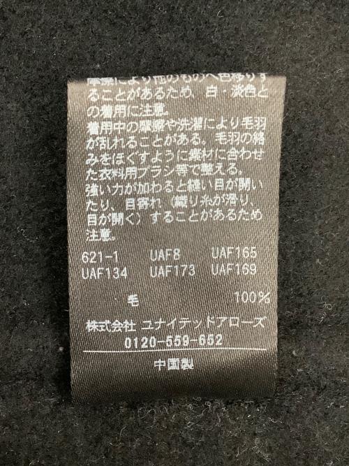 UNITED ARROWS（ユナイテッドアローズ）UNITED ARROWS (ユナイテッドアローズ) リバー テーラード ミドルコート ブラック サイズ:36の古着・服飾アイテム