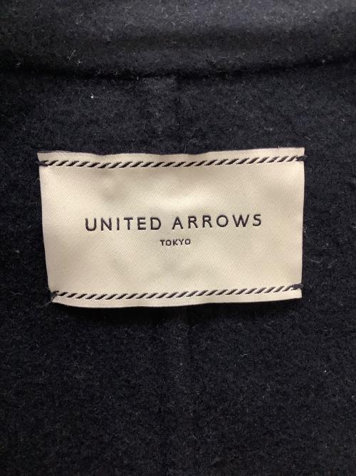 UNITED ARROWS（ユナイテッドアローズ）UNITED ARROWS (ユナイテッドアローズ) リバー テーラード ミドルコート ブラック サイズ:36の古着・服飾アイテム