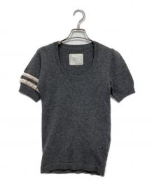 sacai（サカイ）の古着「カシミヤ混半袖ニット」｜グレー