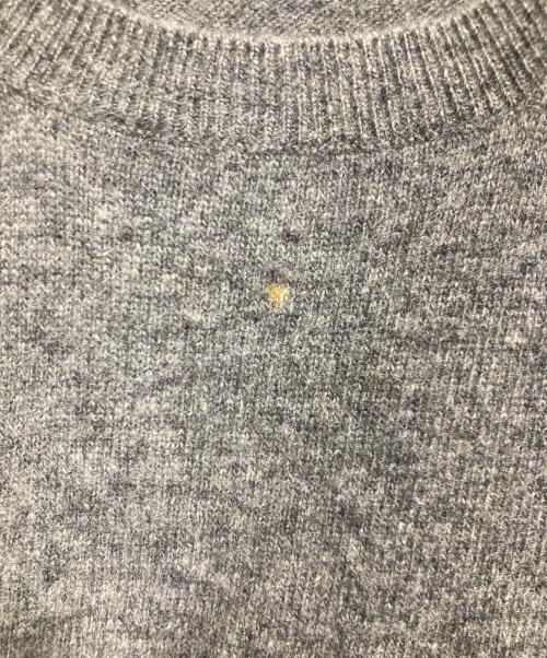 sacai（サカイ）sacai (サカイ) カシミヤ混半袖ニット グレー サイズ:1の古着・服飾アイテム