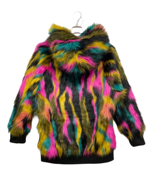 NO ID.（ノーアイディー）NO ID. (ノーアイディー) MIXフェイクファーフーデッドBLZブルゾン マルチカラー サイズ:ONEの古着・服飾アイテム