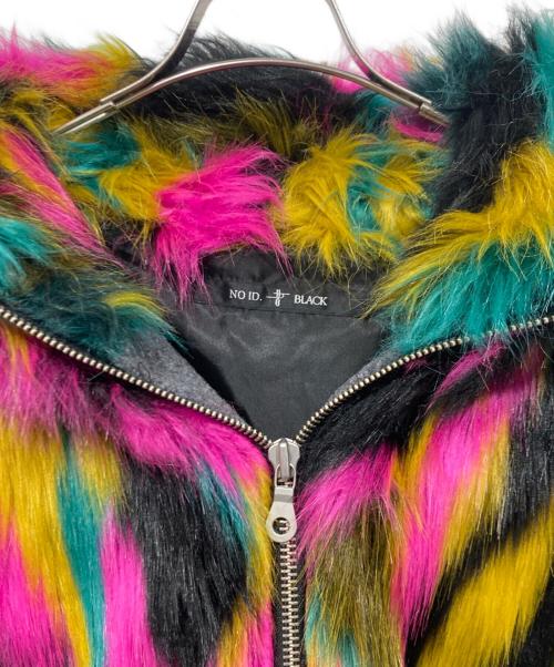 NO ID.（ノーアイディー）NO ID. (ノーアイディー) MIXフェイクファーフーデッドBLZブルゾン マルチカラー サイズ:ONEの古着・服飾アイテム