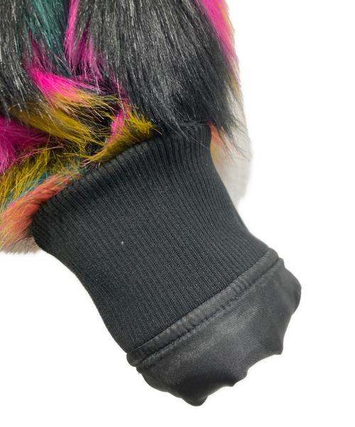 NO ID.（ノーアイディー）NO ID. (ノーアイディー) MIXフェイクファーフーデッドBLZブルゾン マルチカラー サイズ:ONEの古着・服飾アイテム