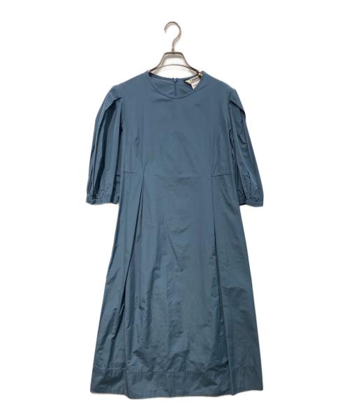 'S Max Mara（エスマックスマーラ）'S Max Mara (エスマックスマーラ) タックワンピース ブルー サイズ:36の古着・服飾アイテム