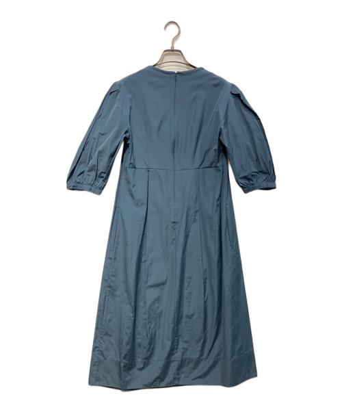'S Max Mara（エスマックスマーラ）'S Max Mara (エスマックスマーラ) タックワンピース ブルー サイズ:36の古着・服飾アイテム