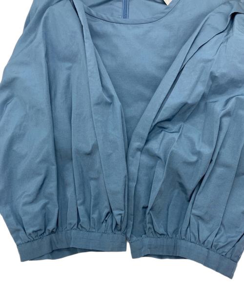 'S Max Mara（エスマックスマーラ）'S Max Mara (エスマックスマーラ) タックワンピース ブルー サイズ:36の古着・服飾アイテム