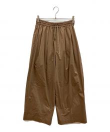 journal standard L'essage（ジャーナルスタンダード レサージュ）の古着「タイプライターイージーワイドパンツ」｜ブラウン