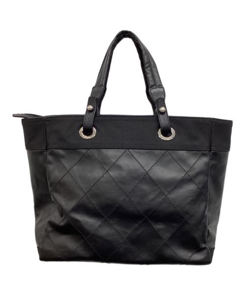 CHANEL（シャネル）CHANEL (シャネル) パリビアリッツMMトートバッグ ブラック サイズ:下記参照の古着・服飾アイテム