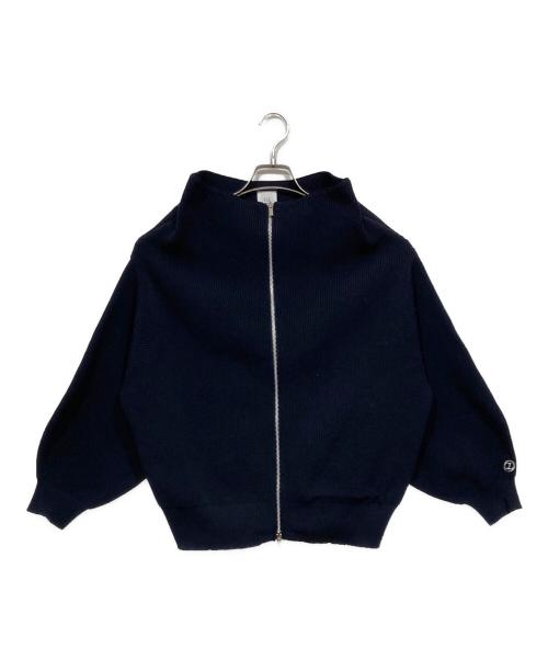 CAPRICIEUX LE'MAGE（カプリシューレマージュ）CAPRICIEUX LE'MAGE (カプリシューレマージュ) Wジップボートネックニット ネイビー サイズ:Freeの古着・服飾アイテム