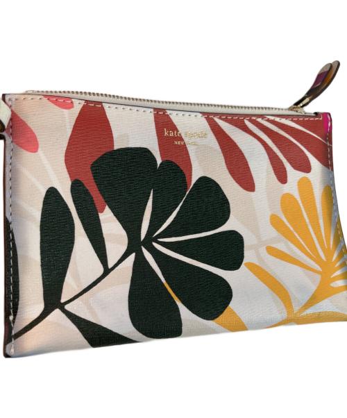 Kate Spade（ケイトスペード）Kate Spade (ケイトスペード) 花柄トートバッグ ホワイトの古着・服飾アイテム