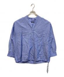 JOURNAL STANDARD（ジャーナルスタンダード）の古着「ハードマンズリネンコットンスキッパーシャツ」｜ブルー