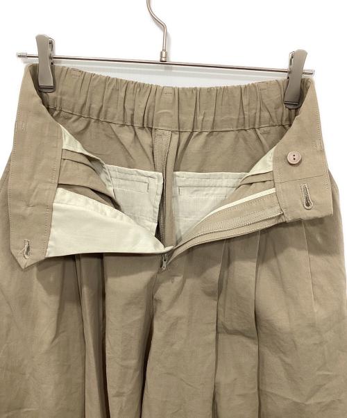 BABYLONE（バビロン）BABYLONE (バビロン) ウェザータックワイドパンツ ベージュ サイズ:Freeの古着・服飾アイテム