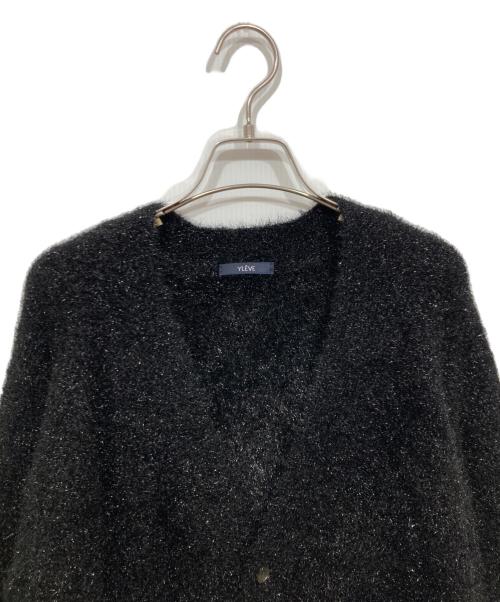 YLEVE（イレーヴ）YLEVE (イレーヴ) ラメ糸シャギーニットカーディガン ブラック サイズ:1の古着・服飾アイテム