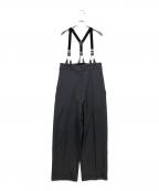 AKTEアクテ）の古着「ストラップワイドパンツ」｜グレー
