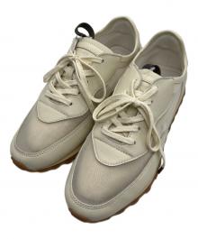 FOOT INDUSTRY×MANOF（フットインダストリー×マノフ）の古着「CURVE LINE MESH SNEAKER　カーブラインメッシュスニーカー」｜アイボリー