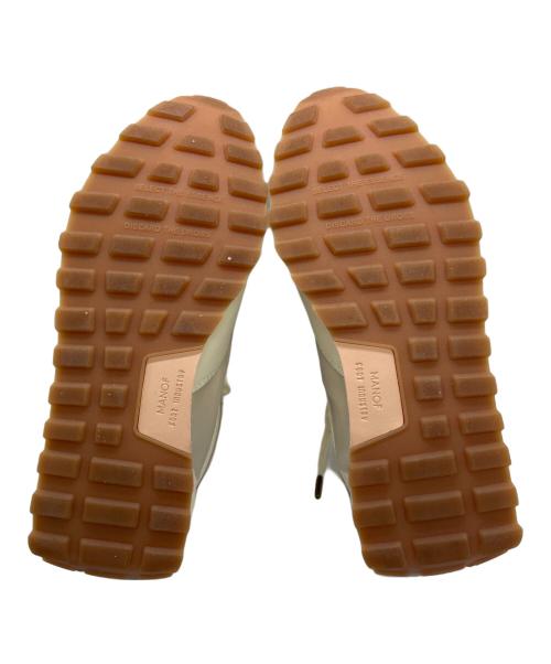 FOOT INDUSTRY（フットインダストリー）FOOT INDUSTRY (フットインダストリー) MANOF (マノフ) CURVE LINE MESH SNEAKER　カーブラインメッシュスニーカー アイボリー サイズ:24の古着・服飾アイテム
